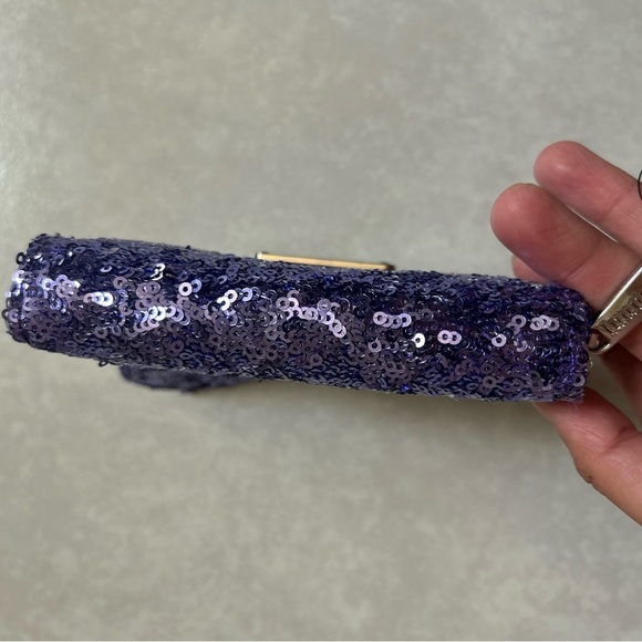 Disney Loungefly Minnie Purple Sequined Bifold Wallet, 1-Piece - Picture 6 of 12